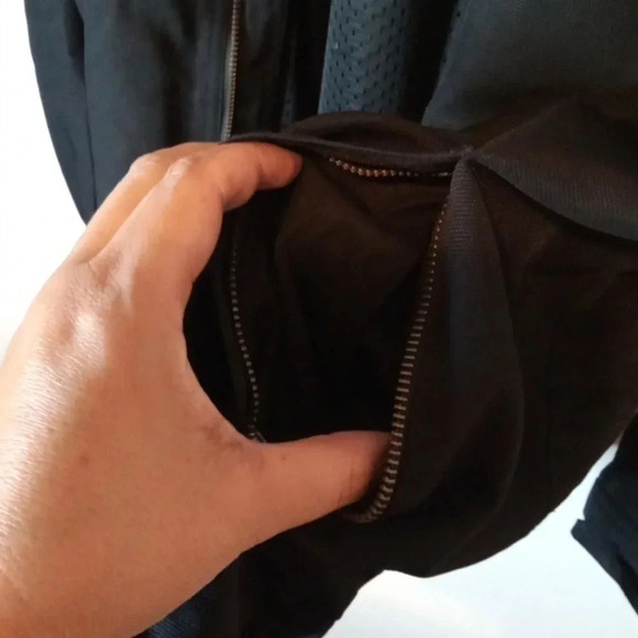 Harley Davidson women's large Nylon jacket black gray snap buttons / zipper - Picture 9 of 12